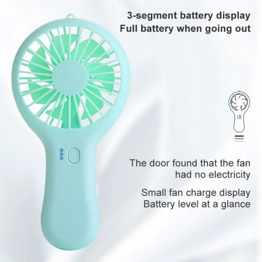 Handheld Mini Fan Portable USB Charging Convenient Creative Small Fans Catapult Pocket Hand-held Fan Wedding Gift